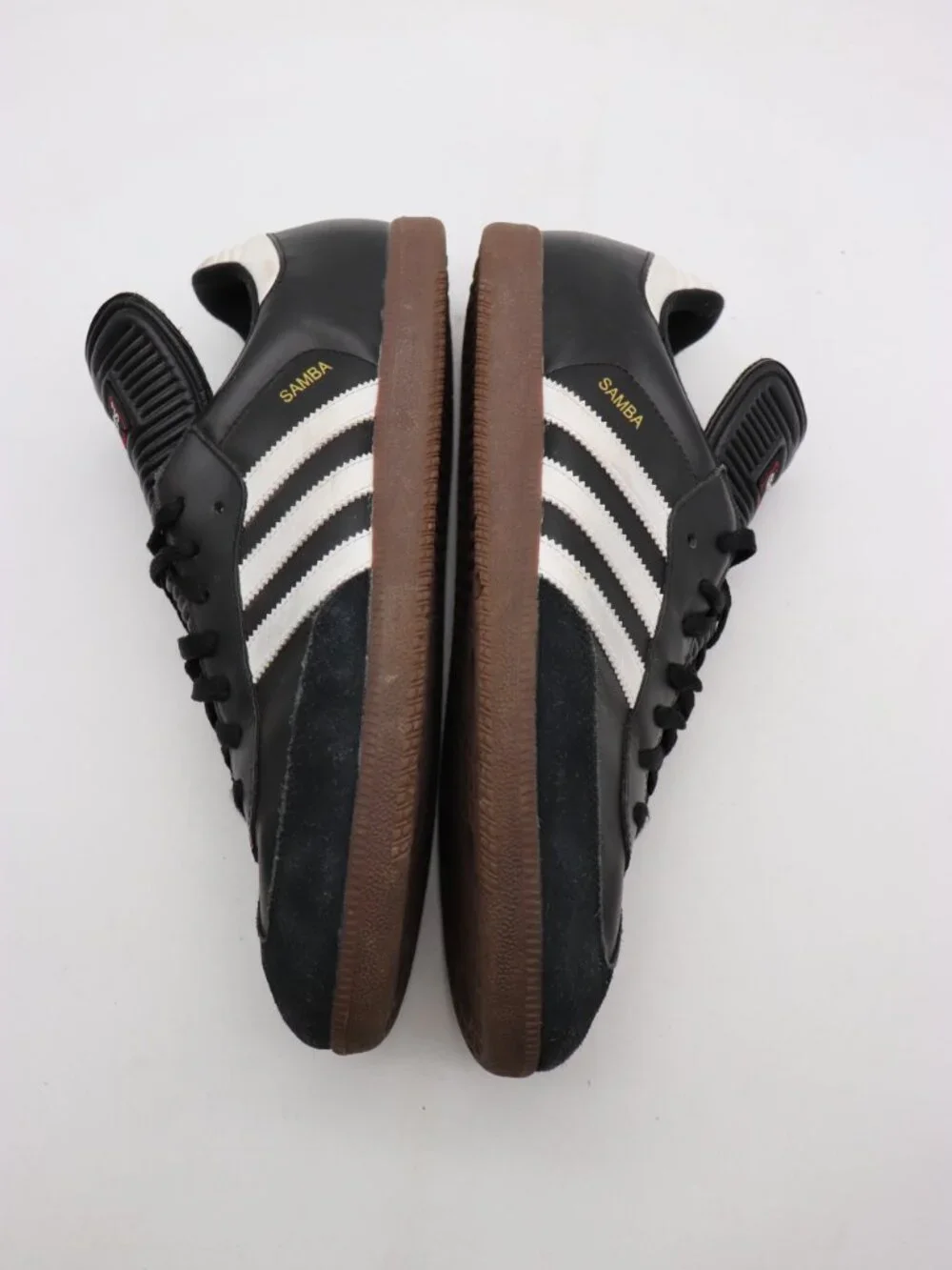 Adidas Samba Classic Men's Size 13 Black Leather Sneakers Athletic Shoes 034563